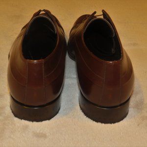 LOUIS VUITTON Punching leather LV Square Toe Dress shoes business PE1024  Brown